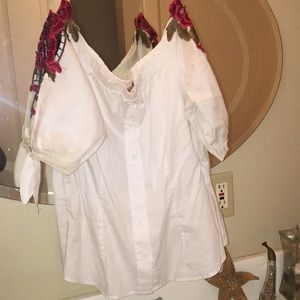 Off shoulder blouse/ nice shirt